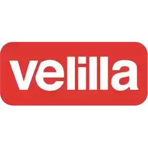 Logo de Velilla, vestuario laboral con excelente relación calidad precio