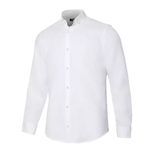 Camisa oxford manga larga hombre Velilla 405004s blanca