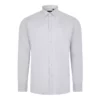 Camisa oxford manga larga hombre Velilla 405004s gris hielo