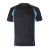 Camiseta técnica bicolor Velilla 105501 negro y celeste