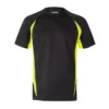 Camiseta técnica bicolor Velilla 105501 negro y amarillo flúor