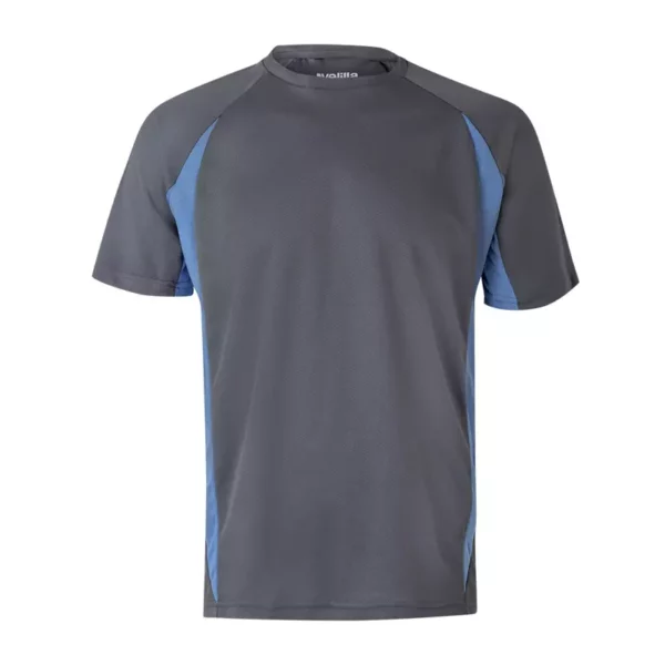 Camiseta técnica bicolor Velilla 105501 gris y celeste