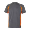 Camiseta técnica bicolor Velilla 105501 gris y naranja flúor