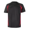 Camiseta técnica bicolor Velilla 105501 negro y rojo