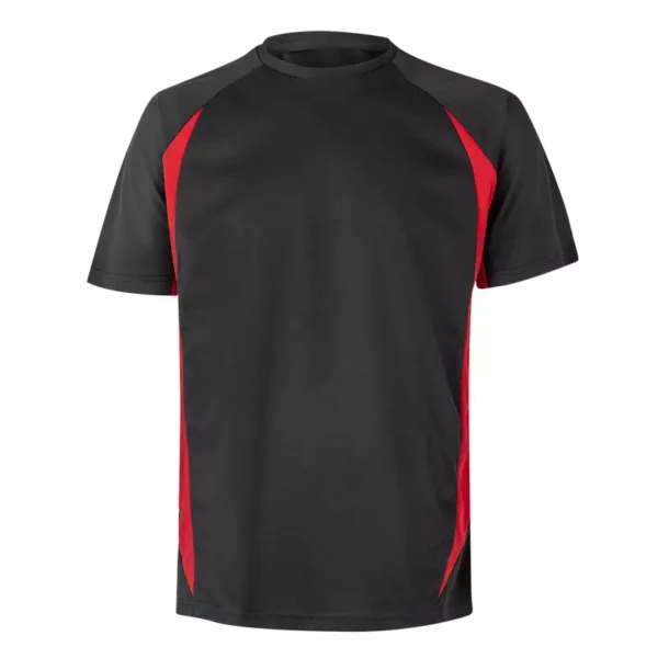 Camiseta técnica bicolor Velilla 105501 negro y rojo