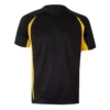 Camiseta técnica bicolor Velilla 105501 negro y amarillo flúor