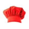 Gorro de cocina francés modelo 404001, color rojo