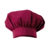 Gorro de cocina francés modelo 404001, color granate