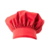 Gorro de cocina francés modelo 404001, color rojo coral