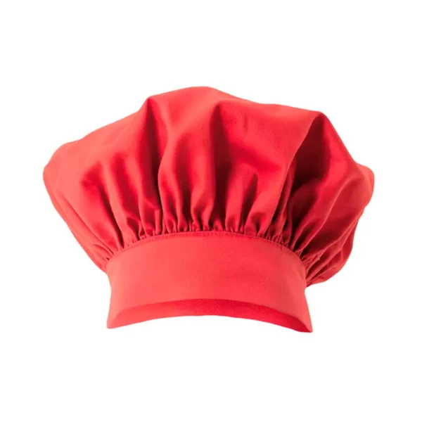 Gorro de cocina francés modelo 404001, color rojo coral