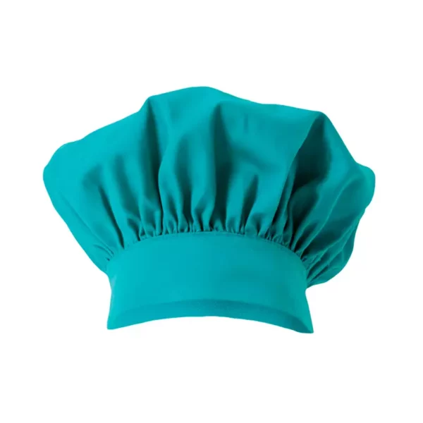 Gorro de cocina francés modelo 404001, color turquesa claro