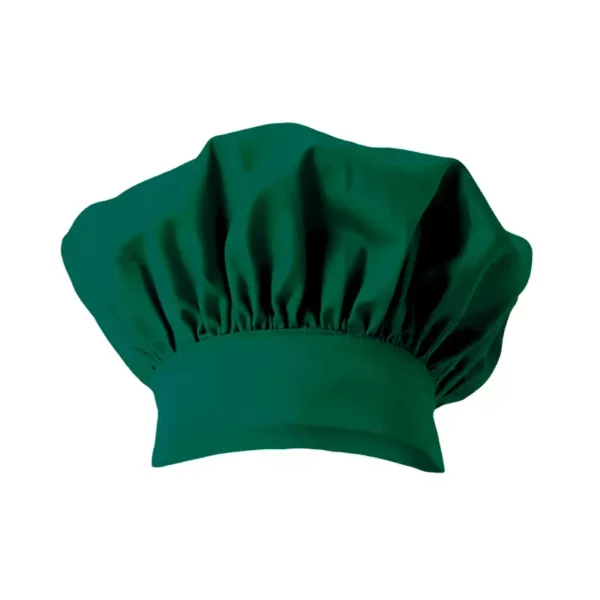 Gorro de cocina francés modelo 404001, color verde bosque