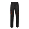 Pantalón bicolor Velilla 103004, negro y naranja