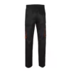 Pantalón bicolor Velilla 103004, negro y naranja