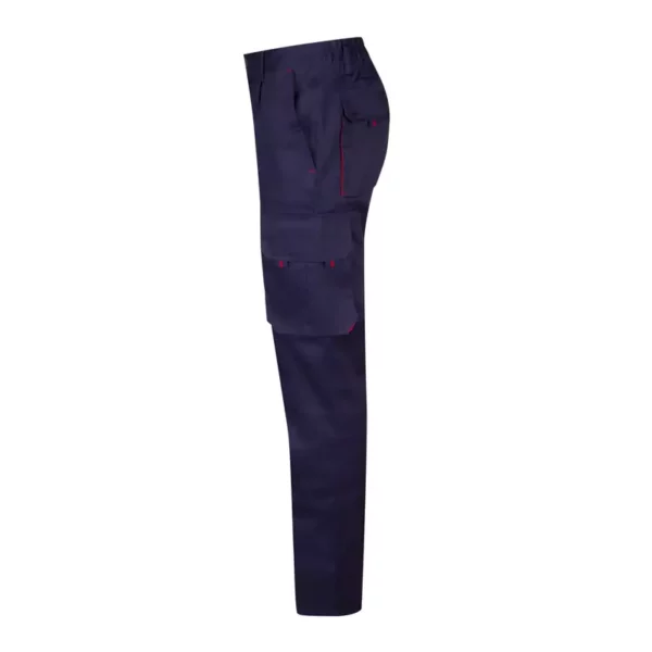 Pantalón bicolor Velilla 103004, azul marino y rojo