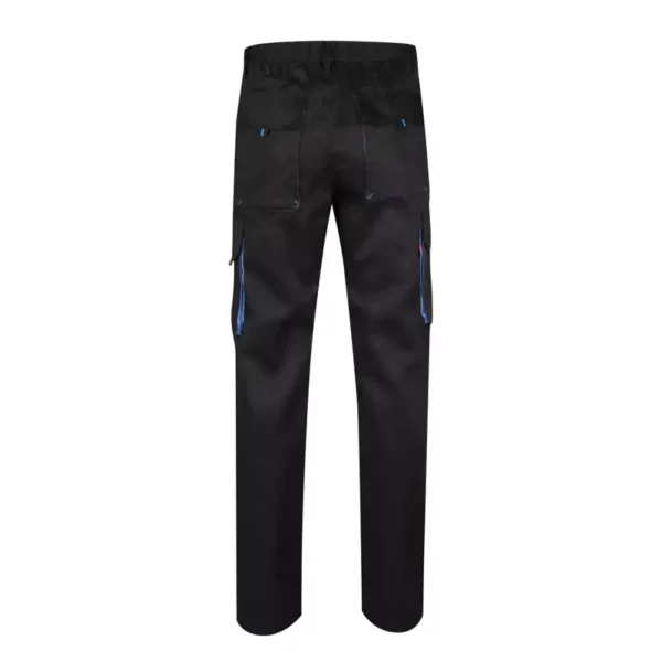 Pantalón bicolor Velilla 103004, negro y celeste