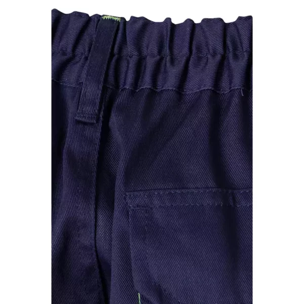 Pantalón bicolor Velilla 103004, azul marino y verde lima