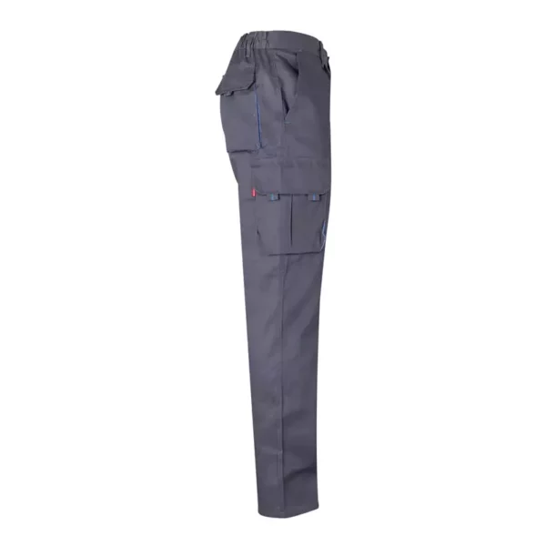 Pantalón bicolor Velilla 103004, gris y celeste