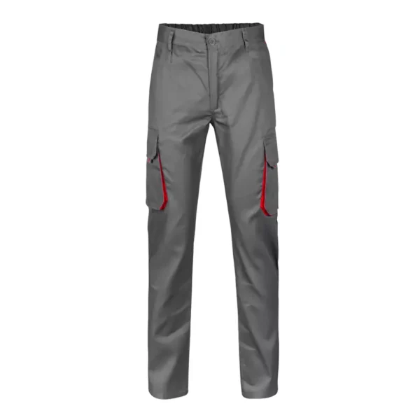 Pantalón bicolor Velilla 103004, gris y rojo