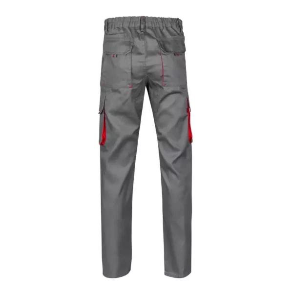 Pantalón bicolor Velilla 103004, gris y rojo