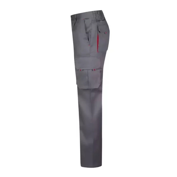 Pantalón bicolor Velilla 103004, gris y rojo