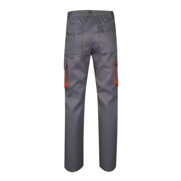 Pantalón bicolor Velilla 103004, gris y naranja