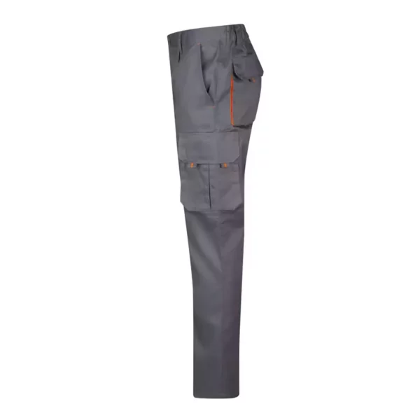 Pantalón bicolor Velilla 103004, gris y naranja