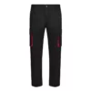 Pantalón bicolor Velilla 103004, negro y rojo