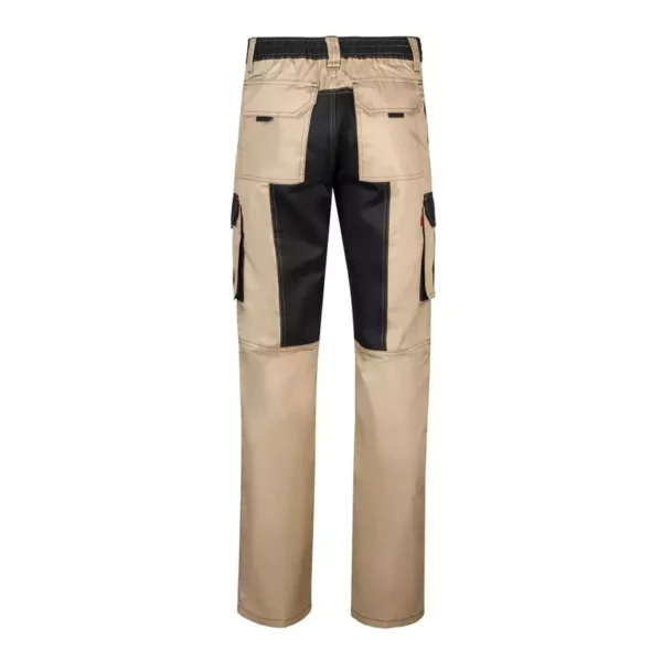 Pantalón bicolor beige y negro modelo 103020B