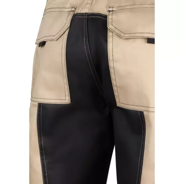 Pantalón bicolor beige y negro modelo 103020B