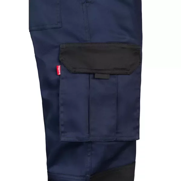 Pantalón bicolor modelo 103020B, azul navy y negro