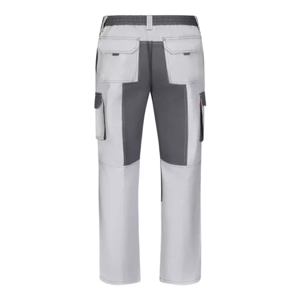 Pantalón bicolor modelo 103020B, blanco y gris