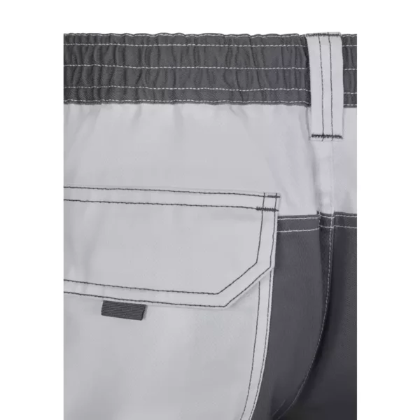 Pantalón bicolor modelo 103020B, blanco y gris