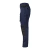 Pantalón canvas bicolor Velilla 103011B, azul navy y negro