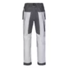 Pantalón canvas stretch bicolor Velilla 103019S, blanco y gris