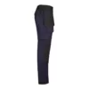 Pantalón canvas stretch bicolor Velilla 103019S, azul navy y negro