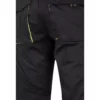 pantalón stretch bicolor modelo 103008S, negro y amarillo flúor