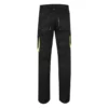 pantalón stretch bicolor modelo 103008S, negro y amarillo flúor