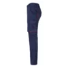 Pantalón stretch bicolor Velilla 103024S en color azul navy con detalles rojo