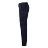 Pantalón stretch bicolor Velilla 103024S en color azul navy con detalles verde lima