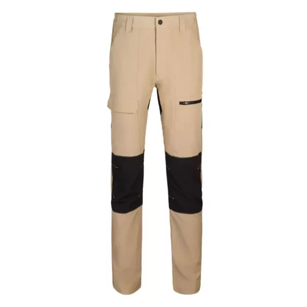 Pantalón trekking stretch Velilla 103022S, beige y negro