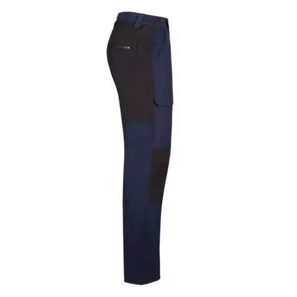 Pantalón trekking stretch Velilla 103022S, azul navy y negro