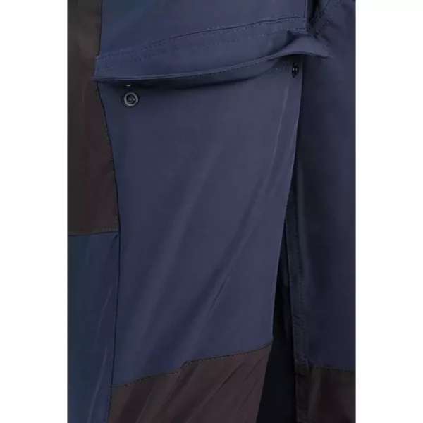 Pantalón trekking stretch Velilla 103022S, azul navy y negro