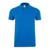 Polo de manga corta unisex Mukua MK215CV azul atolón