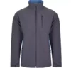 Chaqueta softshell bicolor 106004 en gris y azul