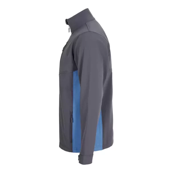 Chaqueta softshell bicolor 106004 en gris y azul