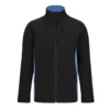 Chaqueta softshell bicolor 106004 negro y celeste