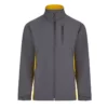 Chaqueta softshell bicolor 106004 en gris y amarillo