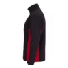 Chaqueta softshell bicolor 106004 en negro y rojo