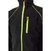 cazadora de trabajo softshell bicolor VELILLA 206001, negra y amarillo flúor